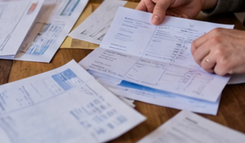 Clé de voiture posée sur un contrat d'assurance et une calculatrice