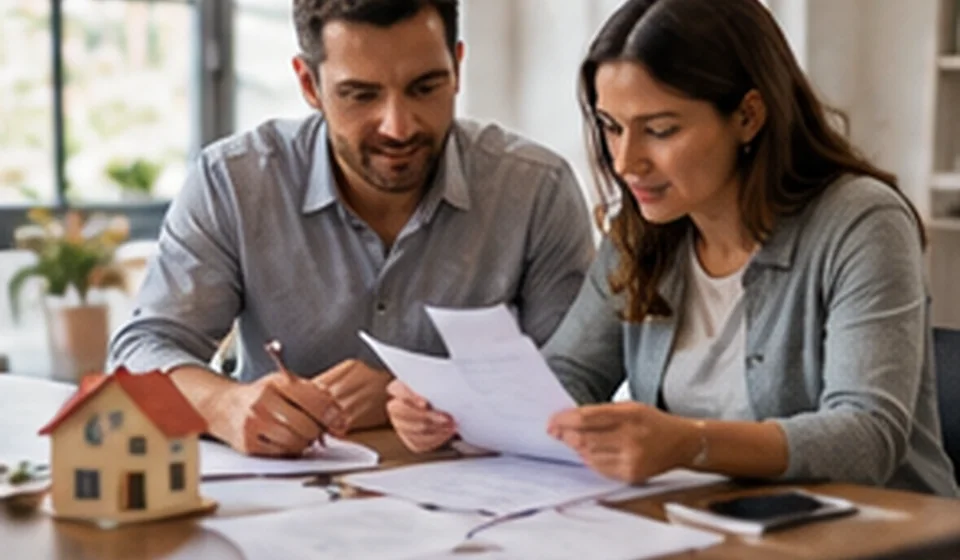 Clés posées sur un plan de maison